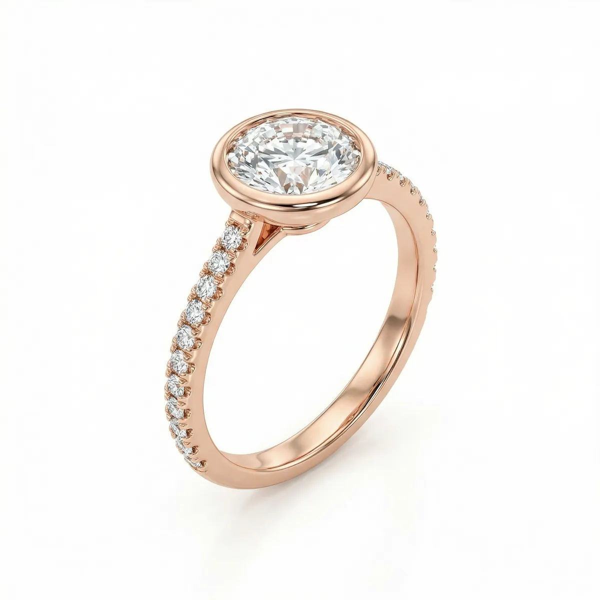 Full Bezel, 14k Rose Gold detail