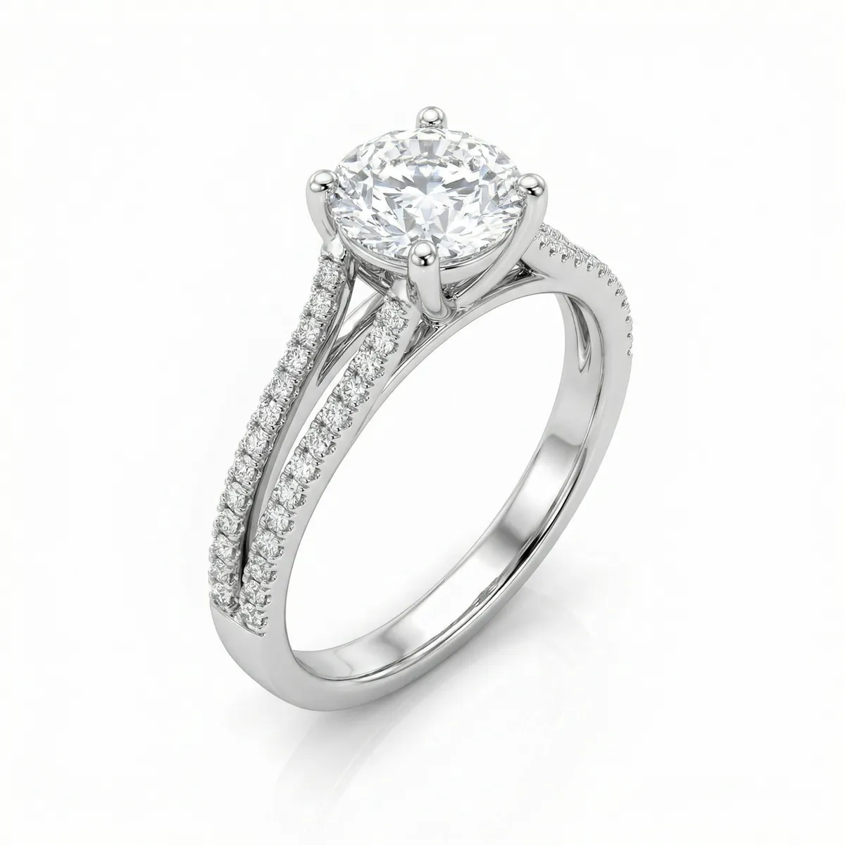 Micropave Band, 18k White Gold hero