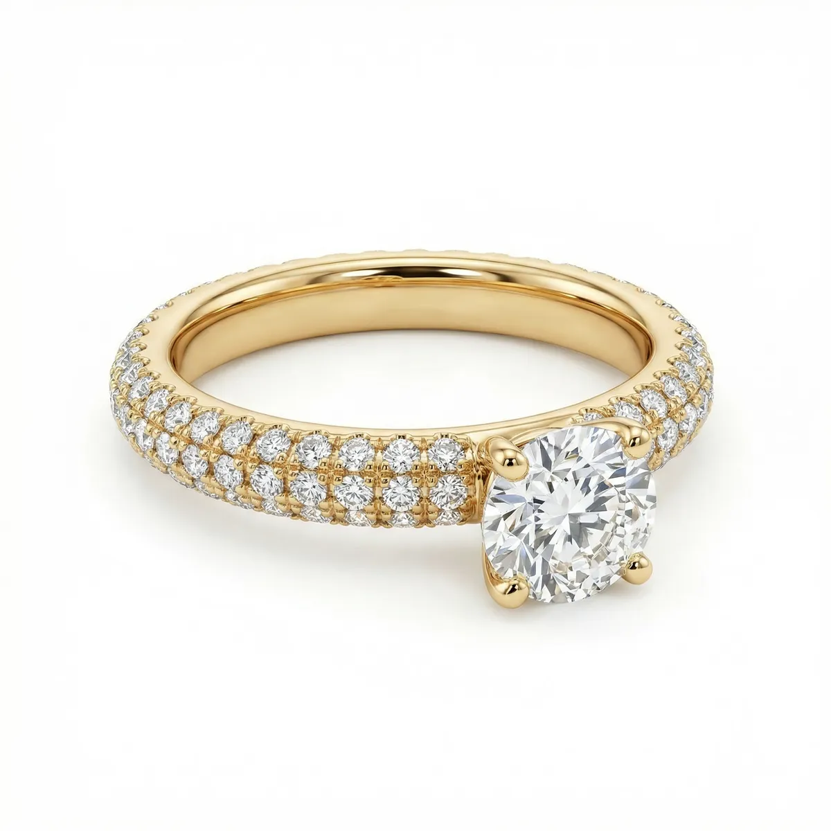 Twist Pave, 18k Yellow Gold detail